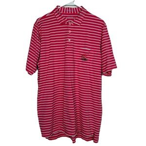 B Draddy 123rd US Open Los Angeles‎ Country Club Pink Striped Golf Polo Shirt L